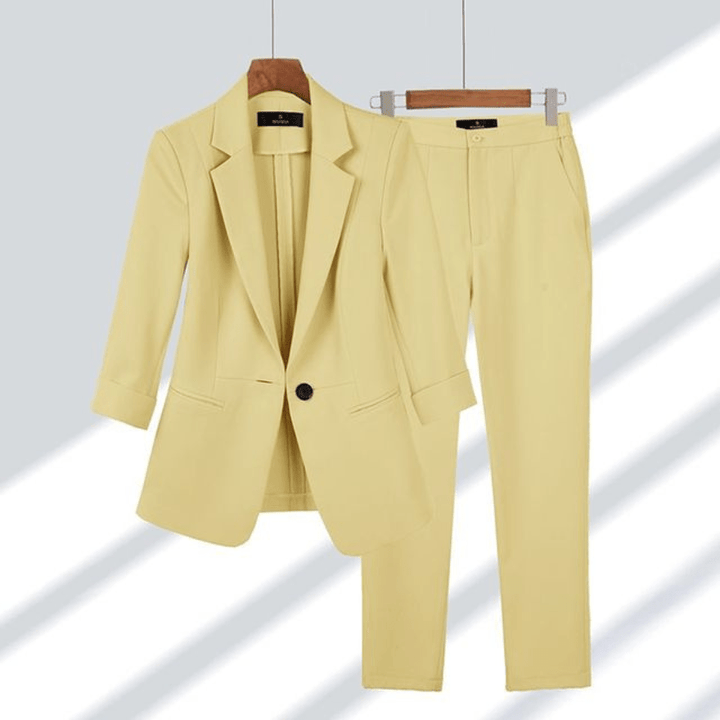 Levoire | Costume de femme deux pièces tailleur pantalons femmes costume décontracté pour femmes