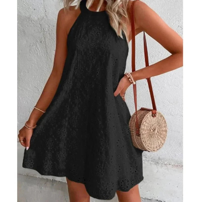 Levoire | Rento Mini Robe Sans Manches Noir