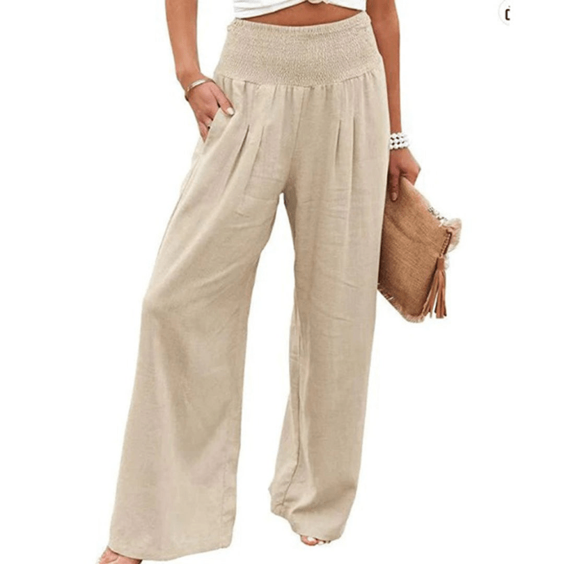 Levoire | Pantalon élégant pour femmes Tissu léger et respirant Design classique Abricot