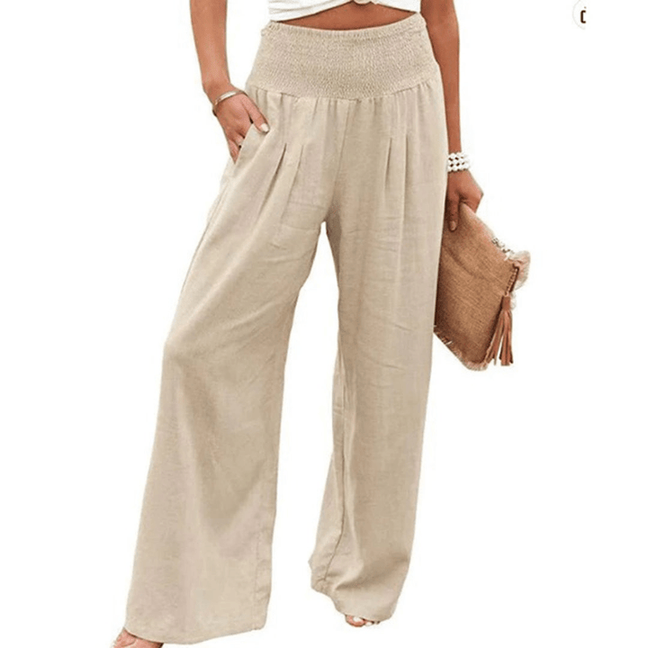 Levoire | Pantalon élégant pour femmes Tissu léger et respirant Design classique Abricot