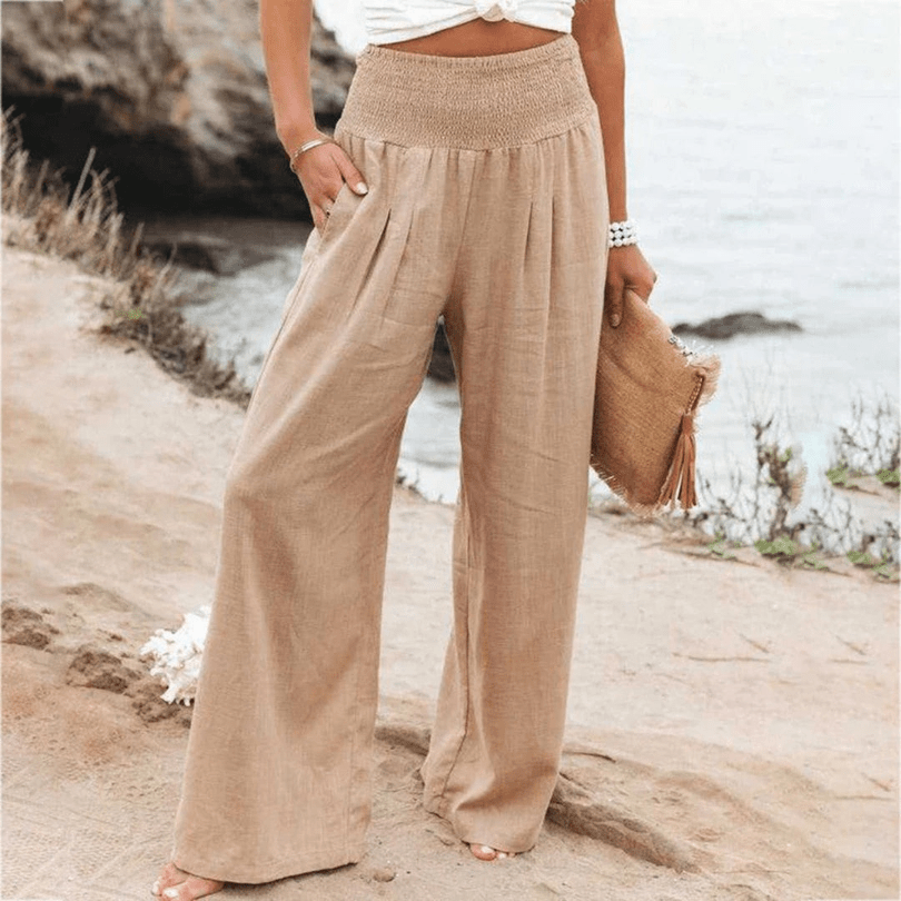 Levoire | Pantalon élégant pour femmes Tissu léger et respirant Design classique Kaki