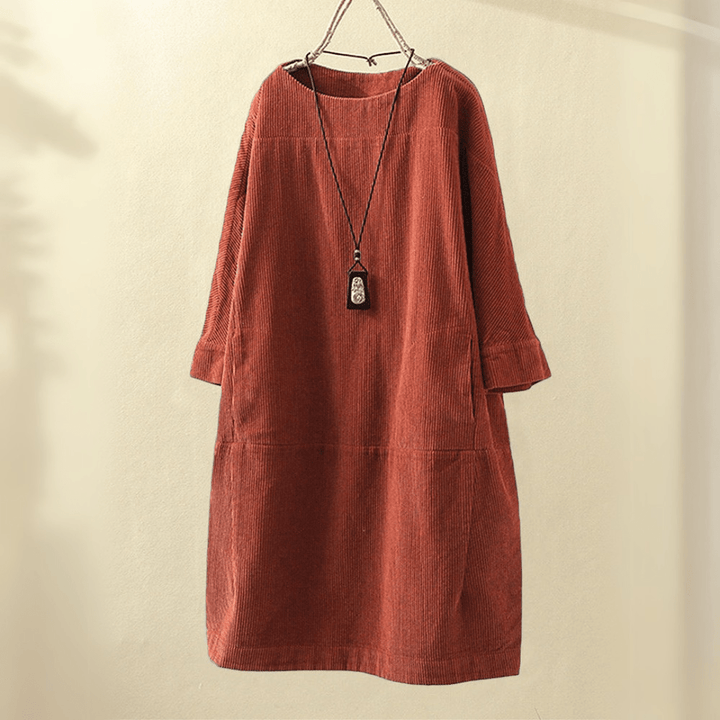 Levoire | Robe De Printemps Élégante Orange