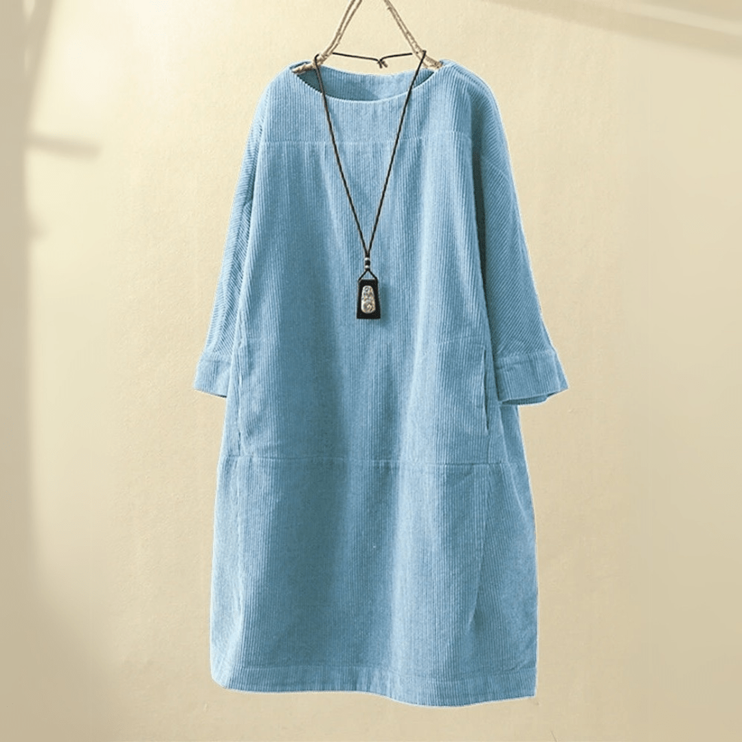 Levoire | Robe De Printemps Élégante Bleu