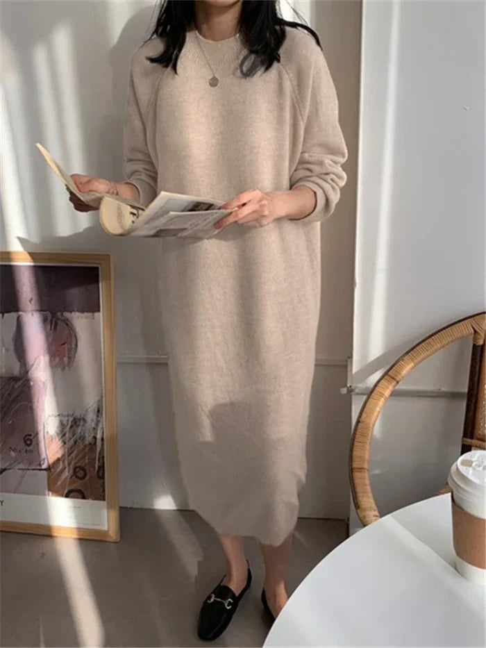 Levoire | Robe Pull Élégante Pour Femmes Khaki