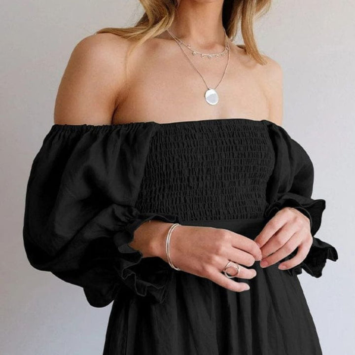 Levoire | Robe Élégante Off Shoulder Avec Manches Bouffantes