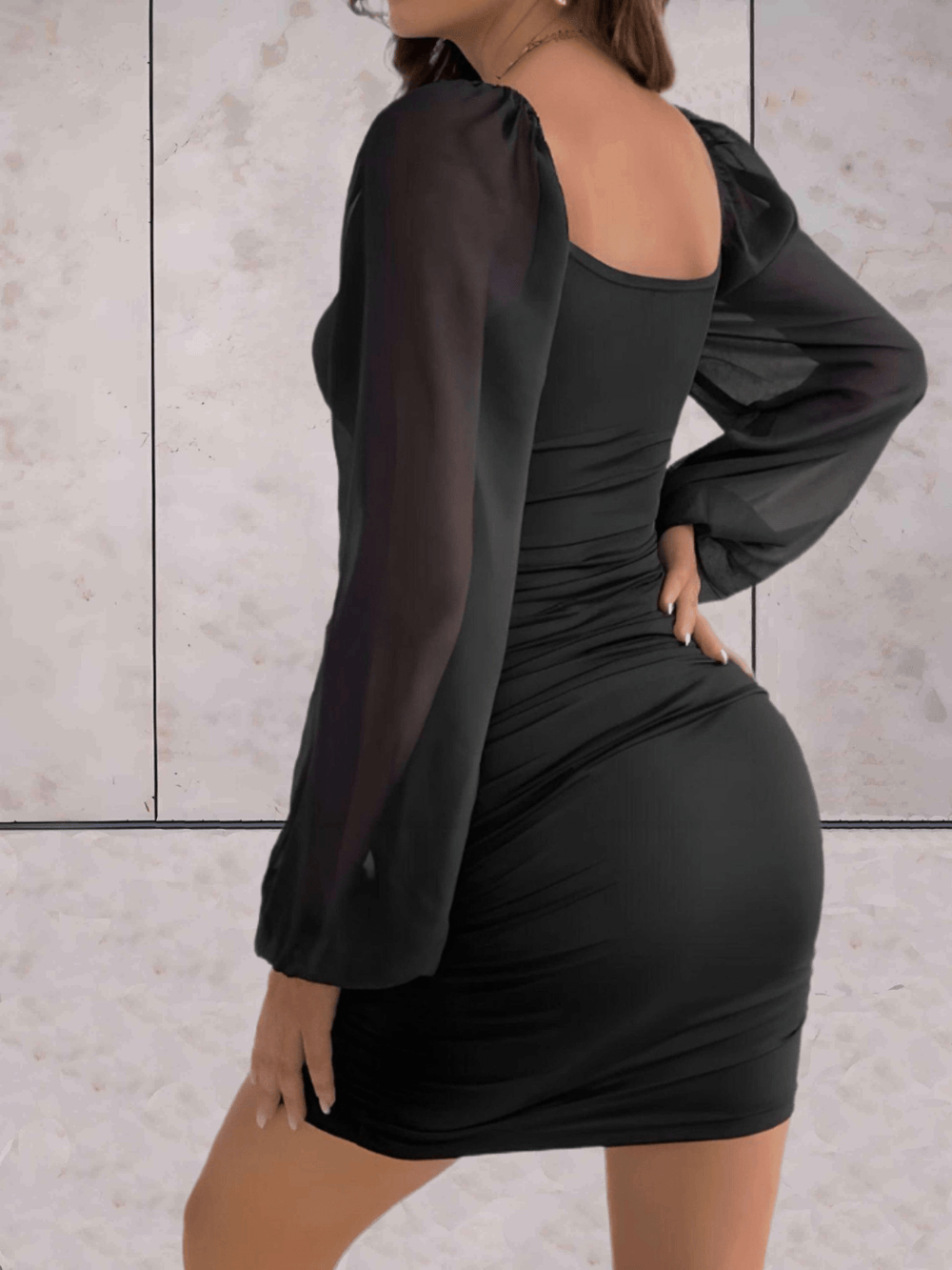 Levoire | Robe Mini Élégante pour Femmes avec Manches Amples