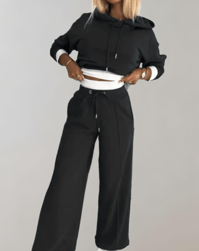 Levoire | Pull à capuche moderne et ensemble de pantalons pour femmes ensemble deux pièces
