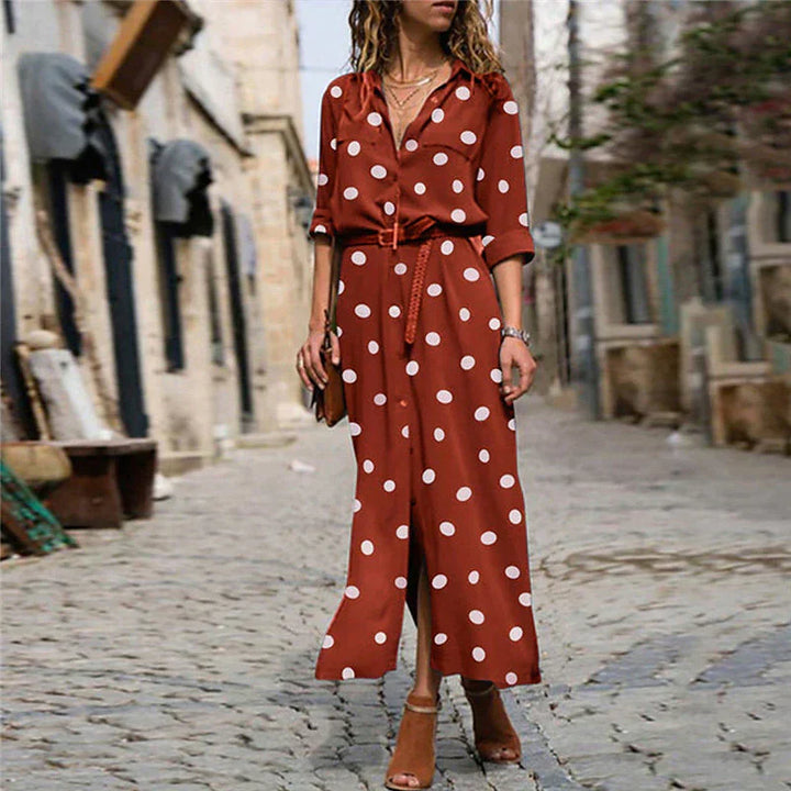 Levoire | Robe À Pois Pour Femme Rouge