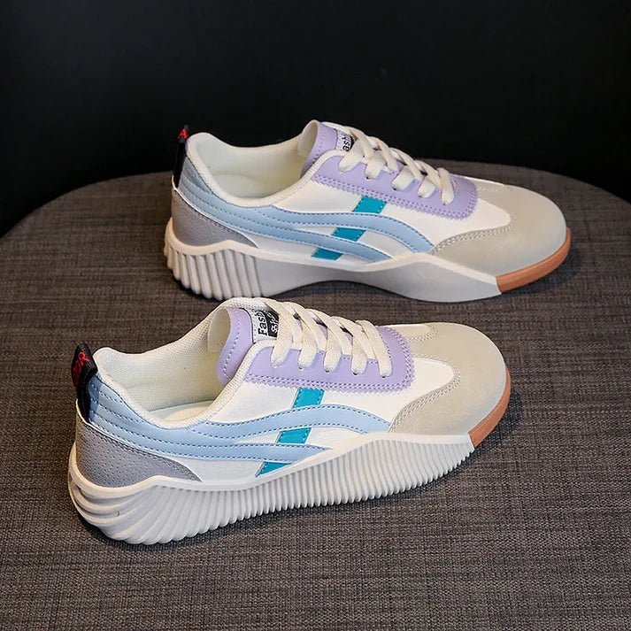 Levoire | Baskets Orthopédiques Confortables Pour Femmes Blanc Bleu