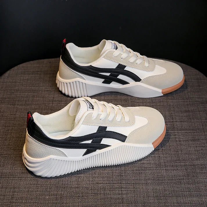 Levoire | Baskets Orthopédiques Confortables Pour Femmes Blanc Noir