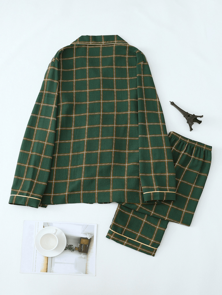 Levoire | Ensemble de pyjama pour hommes à carreaux en deux pièces
