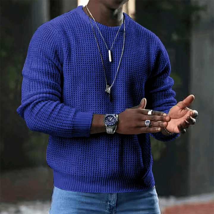 Levoire | Pull Tricot Doux Homme Bleu