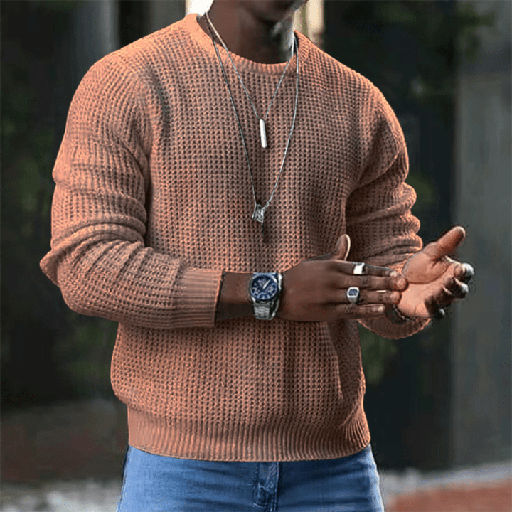 Levoire | Pull Tricot Doux Homme Khaki