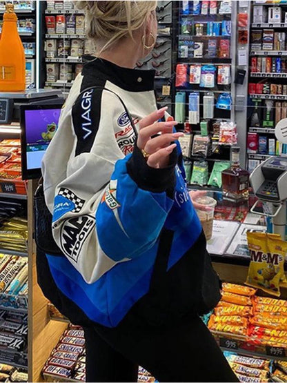 Levoire | Logo Graphique Grande Taille Veste À Fermeture Éclair