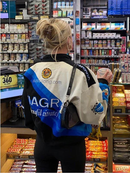 Levoire | Logo Graphique Grande Taille Veste À Fermeture Éclair