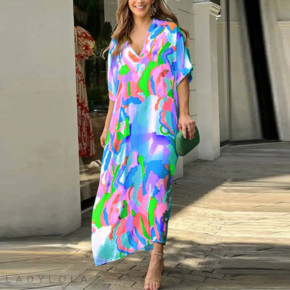 Levoire | Élégante Et Colorée Robe Midi Pour Toutes Les Occasions Lavande