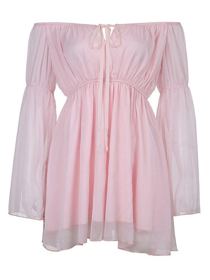Levoire | Robe Mini À Manches Longues Korsatzt