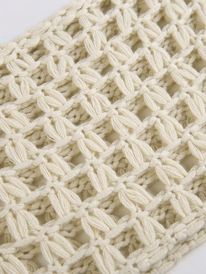 Levoire | Manches Longues Boléro Au Crochet Haut En Tricot