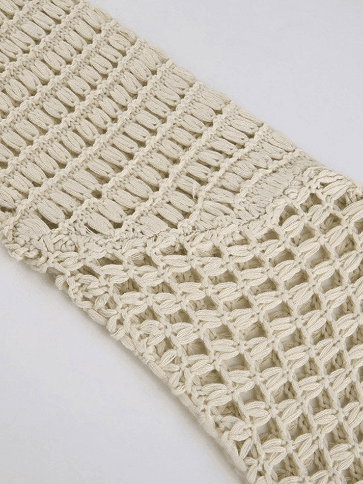 Levoire | Manches Longues Boléro Au Crochet Haut En Tricot