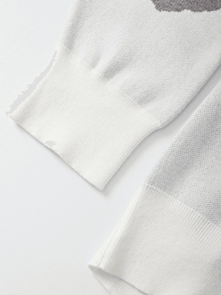 Levoire | Pull À Manches Longues En Jacquard Avec Col Rond