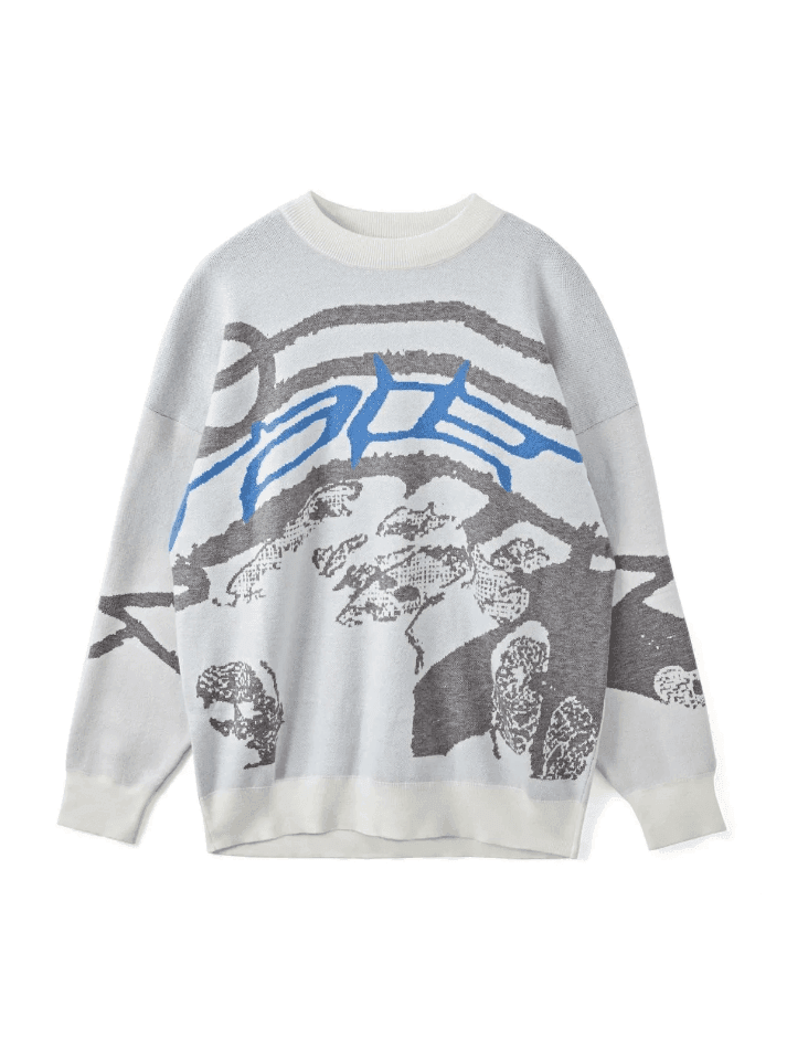 Levoire | Pull À Manches Longues En Jacquard Avec Col Rond