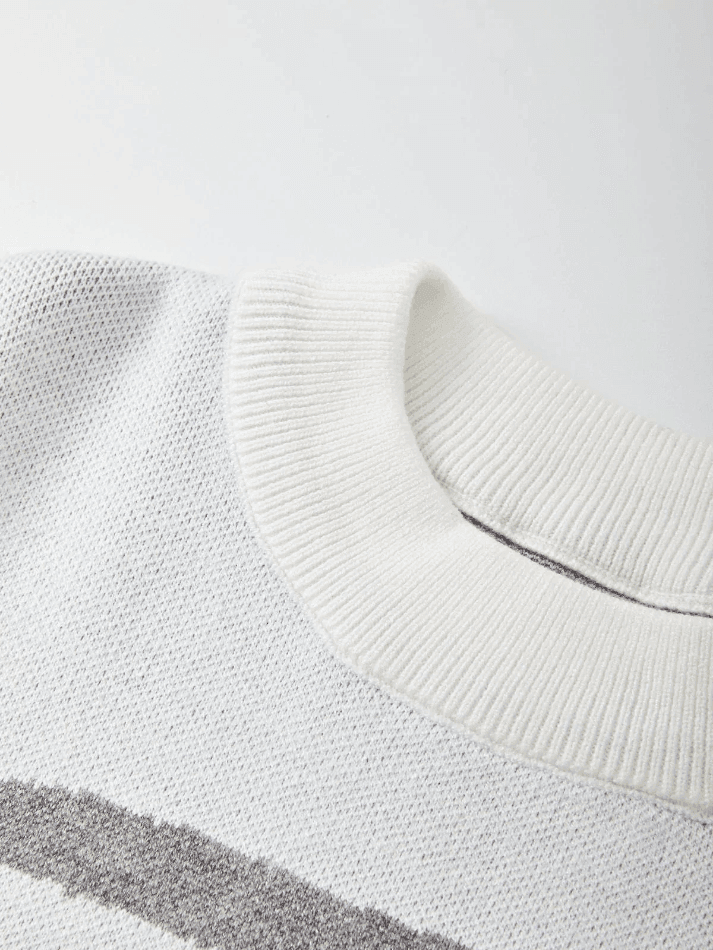 Levoire | Pull À Manches Longues En Jacquard Avec Col Rond