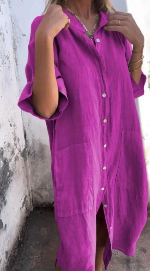 Levoire | Robe D'Été Longue Pour Femmes Lilas