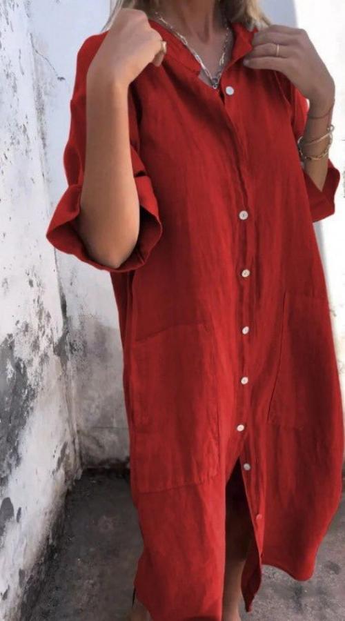 Levoire | Robe D'Été Longue Pour Femmes Rot