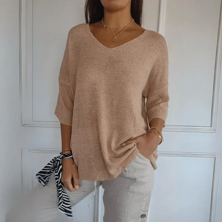 Levoire | Top Élégant Décontracté Kaki