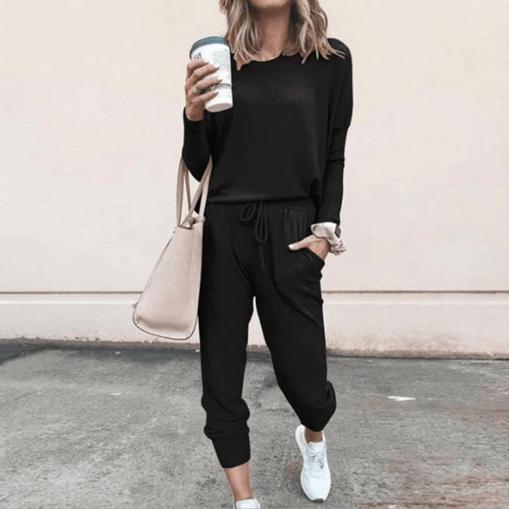 Levoire | Vêtement de sport confortable pour femmes avec taille élastique Noir