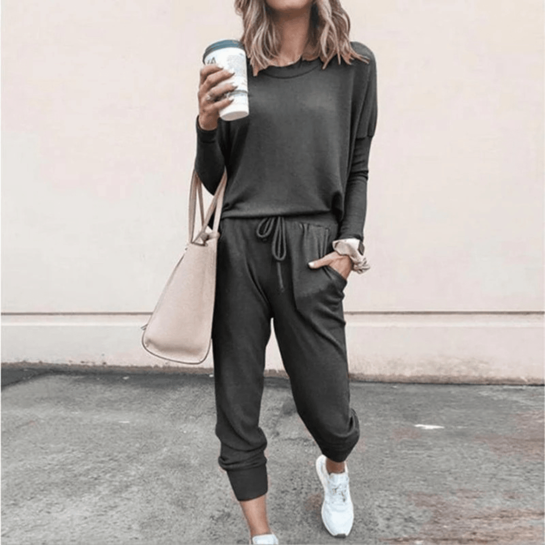 Levoire | Vêtement de sport confortable pour femmes avec taille élastique Gris