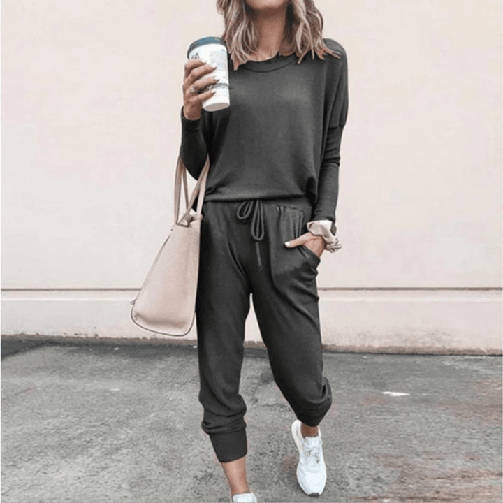Levoire | Vêtement de sport confortable pour femmes avec taille élastique Gris