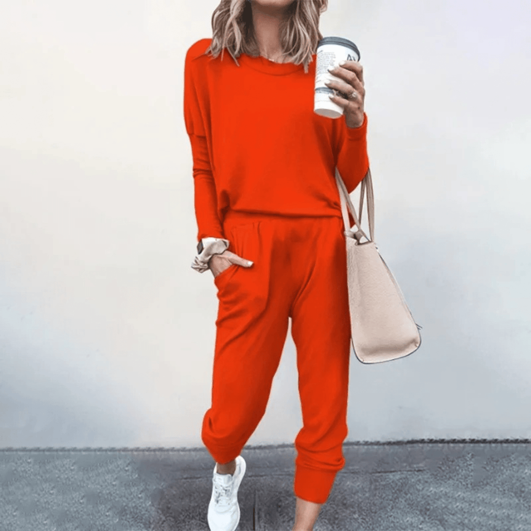Levoire | Vêtement de sport confortable pour femmes avec taille élastique Orange