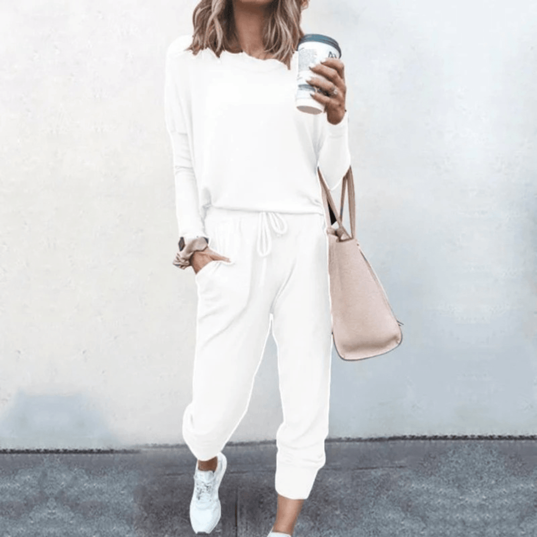 Levoire | Vêtement de sport confortable pour femmes avec taille élastique Blanc