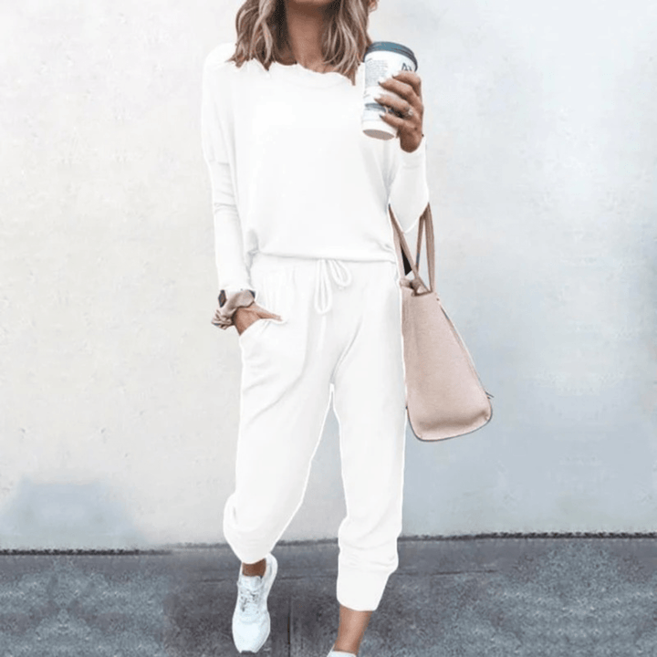 Levoire | Vêtement de sport confortable pour femmes avec taille élastique Blanc