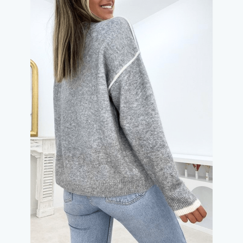Levoire | Pull Femme Col V Élégant Confortable