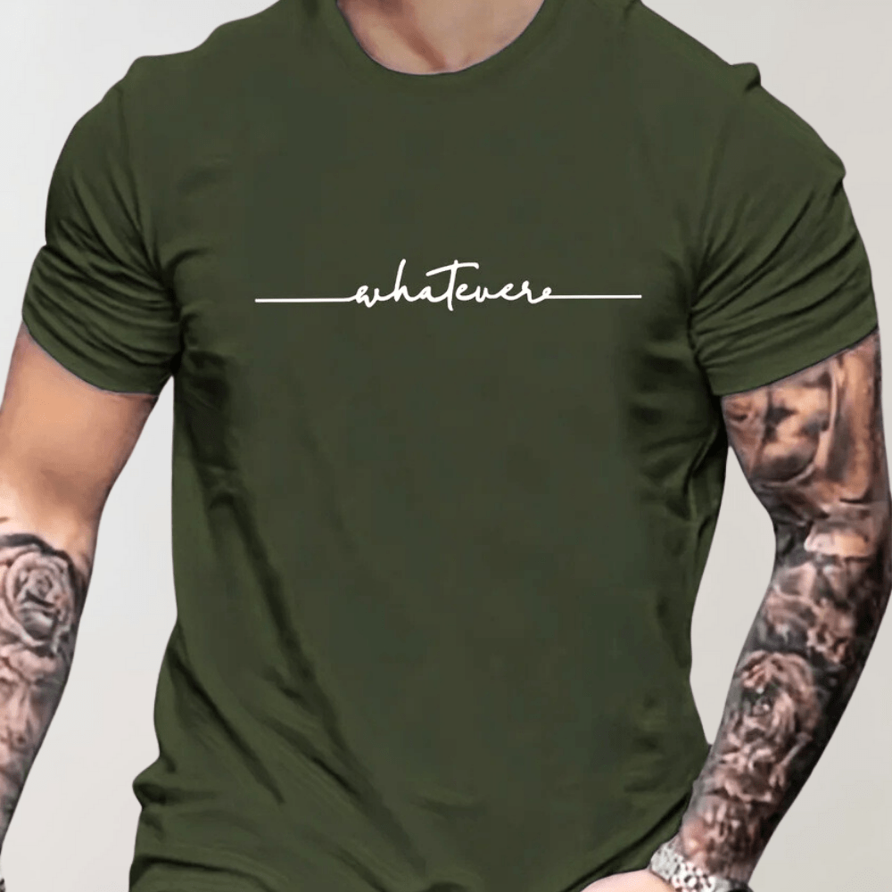 Levoire | Chemise T-Shirt Col Rond Homme vert olive