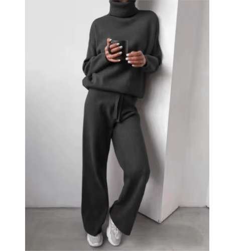Levoire | Blazer Femme 2 Pièces Décontracté Confortable Gris foncé