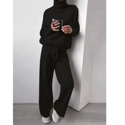 Levoire | Blazer Femme 2 Pièces Décontracté Confortable Noir