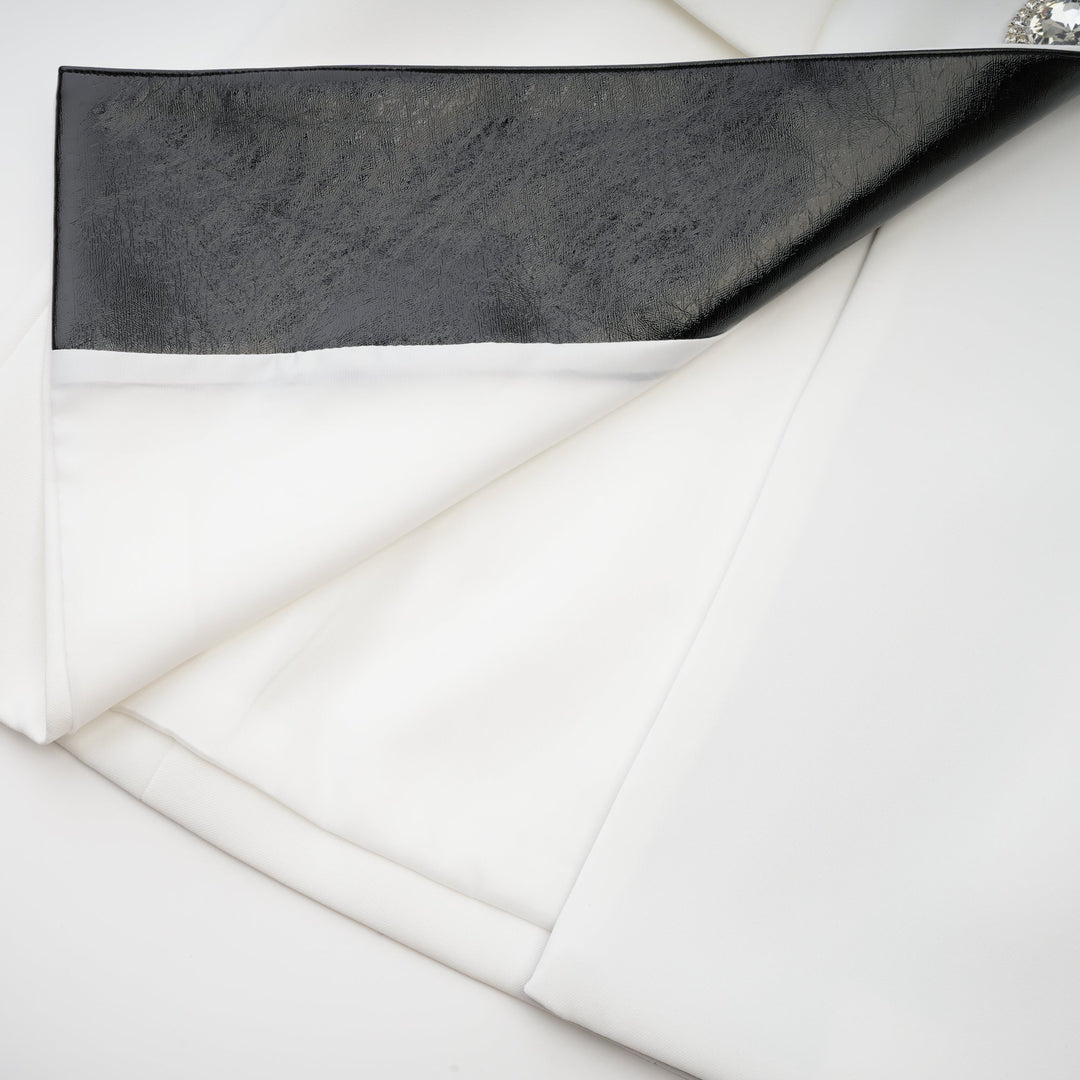 Levoire | Manteau À Rangée Unique De Boutons En Cristal