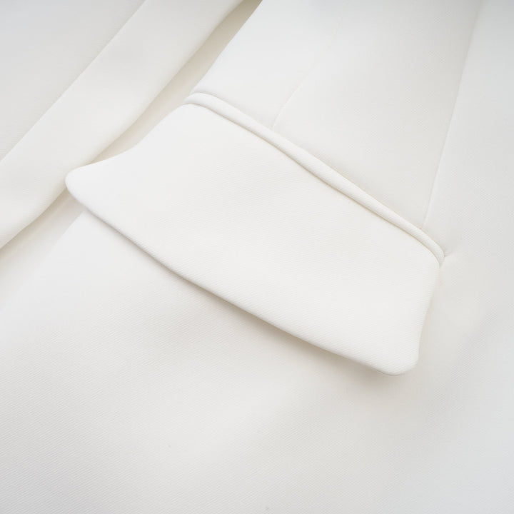 Levoire | Manteau À Rangée Unique De Boutons En Cristal