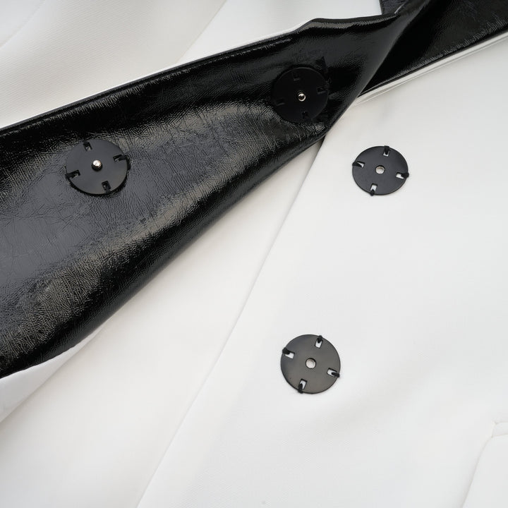 Levoire | Manteau À Rangée Unique De Boutons En Cristal