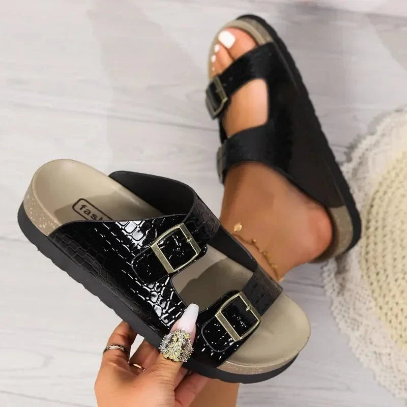Levoire | Sandales D'Été Tendance Pour Femmes Noir