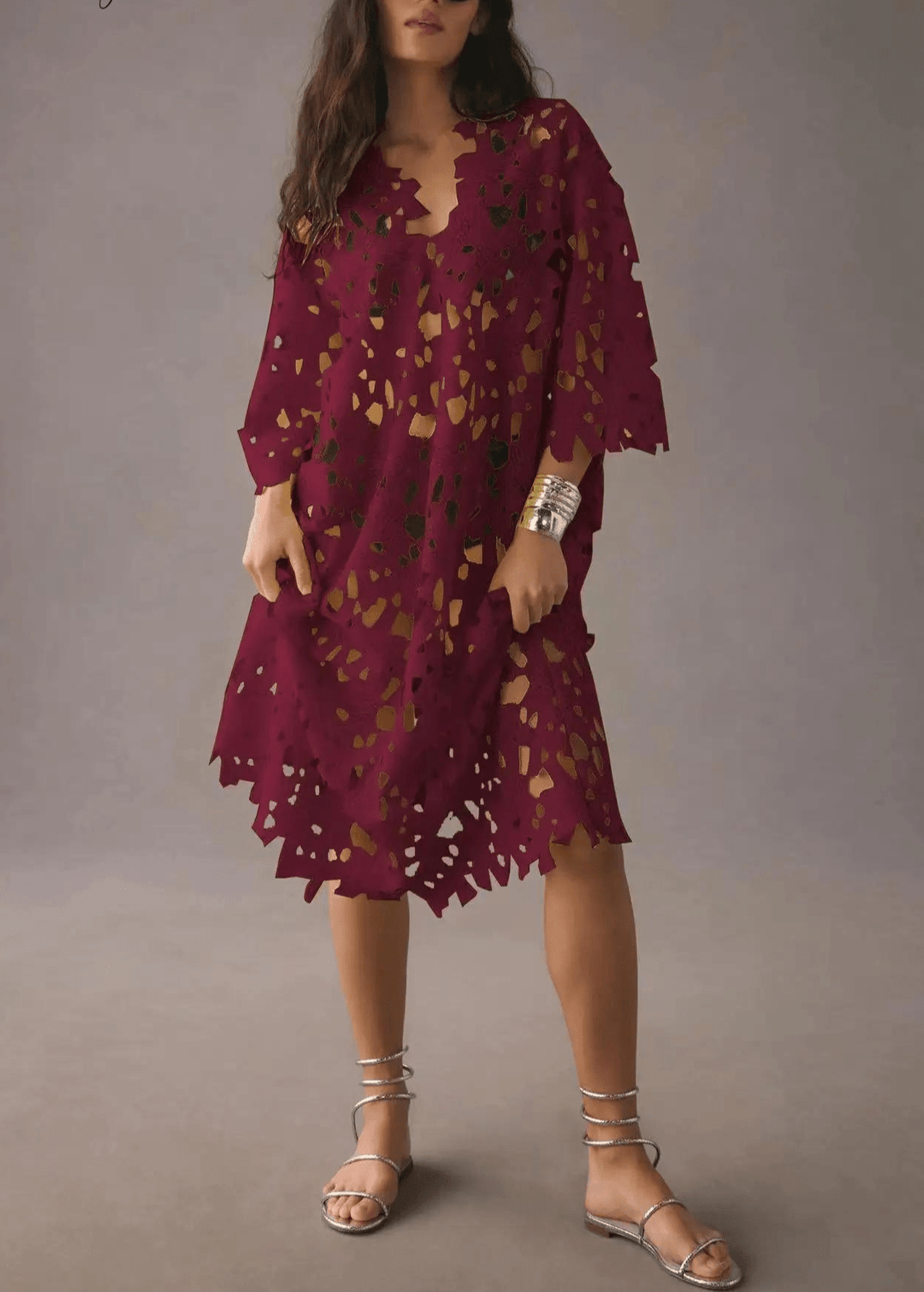 Levoire | Robe Longue Élégante Pour Une Occasion Spéciale Bordeaux Taille unique