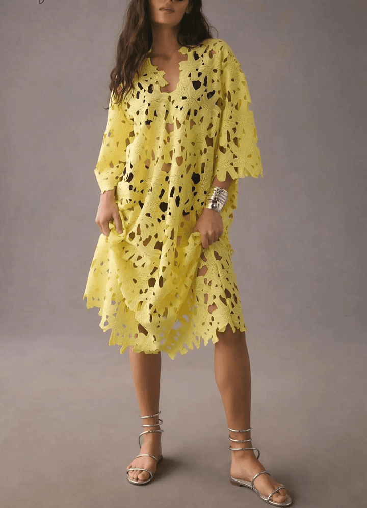 Levoire | Robe Longue Élégante Pour Une Occasion Spéciale Jaune Taille unique