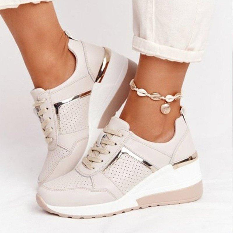 Levoire | Baskets Pour Femmes Avec Un Confort D'Utilisation Flexible Beige