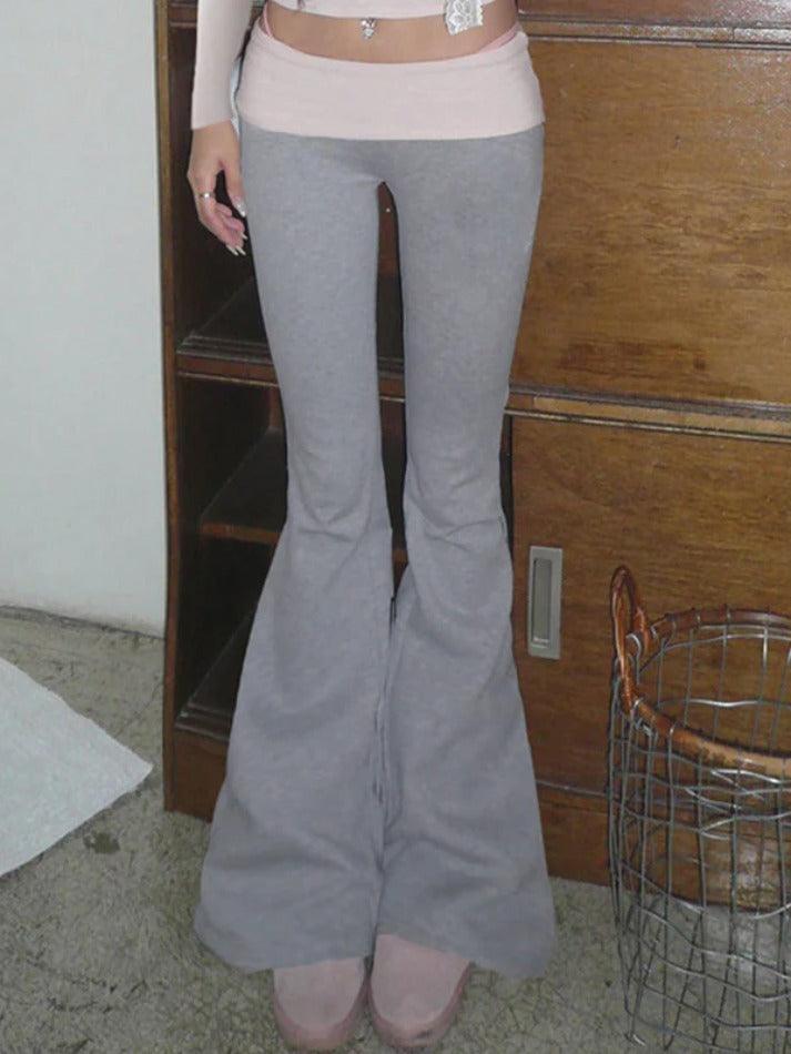 Levoire | Pantalons Tricotés Taille Basse Avec Insertions