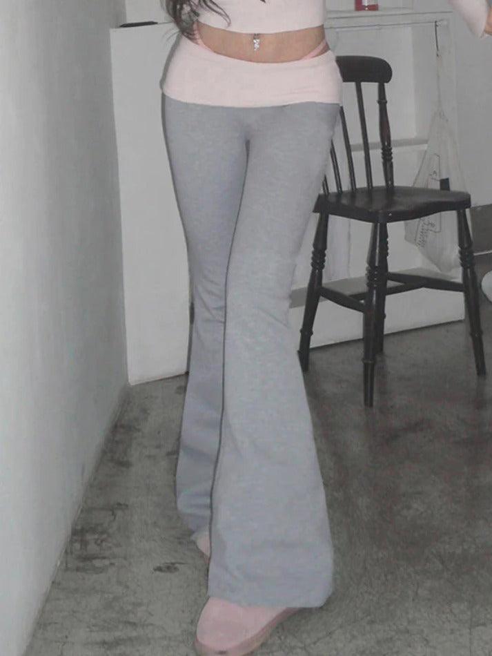 Levoire | Pantalons Tricotés Taille Basse Avec Insertions