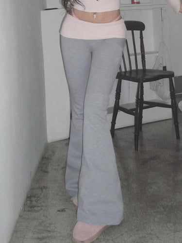 Levoire | Pantalons Tricotés Taille Basse Avec Insertions