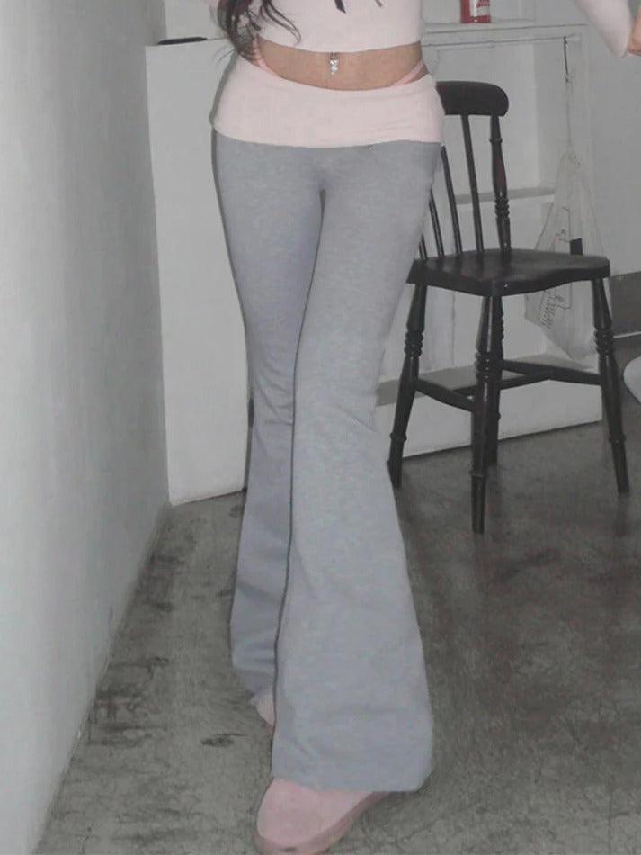 Levoire | Pantalons Tricotés Taille Basse Avec Insertions